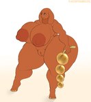 anthro areola beads big_areola breasts clitoris female freckled_breasts freckles fungus genitals holding_object huge_areola huge_hips huge_thighs long_ears mushroom nails neck_tuft nipples orange_areola orange_body puffy_areola puffy_nipples pussy solo thick_thighs tuft wide_hips tacofoxbrazil mush_(tacofoxbrazil) elemental_creature fungi_fauna vapo hi_res