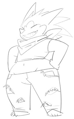 ambiguous_gender anthro bottomwear bump clothing hands_on_hips pants scarf simple_background solo spines standing torn_bottomwear torn_clothing torn_pants white_background wide_hips durg_(artist) eulipotyphlan hedgehog mammal monochrome