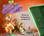2013 beanie blue_eyes brown_hair button's_mom button_mash_(mlp) controller cutie_mark english_text equine fan female game game_controller glowing hair hat horse jowybean male mammal mother_and_son my_little_pony original_character pony pulling television text video_games
Rating: Safe
Score: 16
User: 2DUK
Date: August 10, 2013