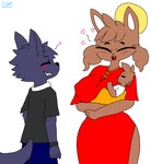 anthro baby female male male/female young gholoxy34 xingzuo_temple baozi_(diives) nifram_logan canid canine canis domestic_dog mammal wolf father_(lore) father_and_child_(lore) mother_(lore) parent_(lore) parent_and_child_(lore)