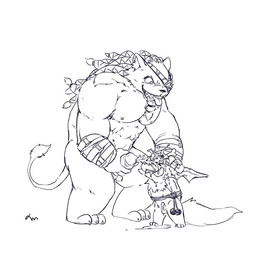 anthro balls bodily_fluids cum cum_on_face duo erection eye_patch eyewear genital_fluids genitals kemono male male/male masturbation penis simple_background tongue tongue_out white_background young young_anthro ximen99_(artist) league_of_legends riot_games tencent gnar_(lol) rengar_(lol) felid lion mammal pantherine yordle 2015 monochrome