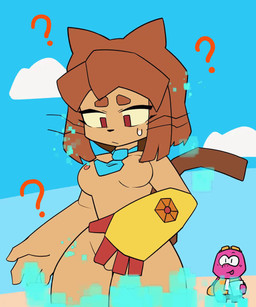 accessory anthro anthro_focus barely_visible_genitalia barely_visible_vulva breasts bunny_costume clothing costume duo fake_ears fake_rabbit_ears female female_anthro female_focus fur genitals hair male necktie nipples nude solo_focus tail transformation vulva whiskers yellowparrottw gameoverse glitch_productions gobbles_(gameoverse) kit_bodega dinosaur domestic_cat felid feline felis mammal prehistoric_species reptile scalie 2026 animated digital_media_(artwork) hi_res loop no_sound short_playtime video