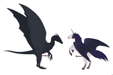 animal_genitalia animal_penis anus biped bipedal_feral black_body black_horn black_wings blue_horn duo equine_genitalia equine_penis erection feathered_wings feathers feral flared_penis frilled_penis genitals hooves horn horn_crest male male_feral membrane_(anatomy) membranous_wings multicolored_body multicolored_skin penis pink_penis purple_body purple_penis purple_wings quadruped side_view simple_background spread_wings two_tone_body two_tone_skin unguligrade white_background wings zw3 mythology dragon equid equine mammal mythological_creature mythological_equine mythological_scalie scalie winged_unicorn 3:2 absurd_res hi_res