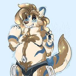anthro belly big_belly blonde_hair blush bottomwear bulge clothed clothing embarrassed expansion fluffy fur growth growth_lines hair inanimate_transformation inflatable inflatable_transformation inflated_belly inflation latex looking_at_viewer male mid_transformation miguelthewerewolf multicolored_body multicolored_hair nude open_mouth paws pool_toy simple_background smile solo species_transformation surprised tail thick_thighs torn_bottomwear torn_clothing transformation two_tone_body two_tone_hair underwear white_body white_fur miguel_the_werewolf mythology miguel_(miguelthewerewolf) animate_inanimate canid canine canis hybrid living_inflatable mammal mythological_canine mythological_creature werecanid werecanine werecreature werewolf wolf 1:1 digital_media_(artwork) trans_(lore) trans_man_(lore)