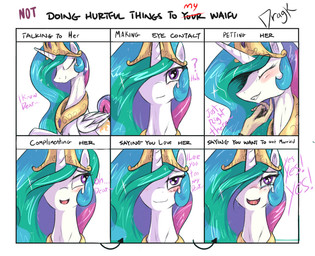 blush bodily_fluids chart crown crying cutie_mark dialogue duo eyes_closed feathered_wings feathers female feral fur hair happy headgear horn looking_at_viewer love male multicolored_hair open_mouth purple_eyes question_mark royalty solo_focus tears tears_of_joy teeth text white_body white_fur wings dragk friendship_is_magic hasbro my_little_pony mythology waifu_chart princess_celestia_(mlp) equid equine human mammal mythological_creature mythological_equine winged_unicorn 2014 english_text meme