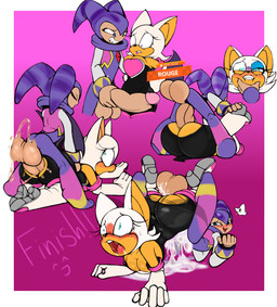 ambiguous_gender anthro balls big_balls big_breasts big_butt big_penis blush bodily_fluids breasts butt clothed clothed_sex clothing cum cum_inside doggystyle drooling duo face_grab female footwear from_behind_position from_front_position genital_fluids genitals high_heels intersex intersex/female makeup male male/female mating_press penis questionable_consent saliva sex shoes sweat tears torn_clothing jascoe-sauce nights_into_dreams sega sonic_the_hedgehog_(series) nights_(nights_into_dreams) rouge_the_bat bat humanoid mammal nightmaren absurd_res hi_res