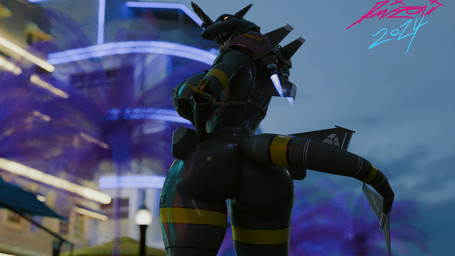 aircraft anthro bottomless bottomless_female bra breasts butt city cityscape clothed clothing female machine pose side_boob solo tail thick_thighs underwear vehicle yellow_eyes domizoni aira_the_fighter aeromorph living_aircraft living_machine living_vehicle 16:9 2024 3d_(artwork) blender_(artwork) digital_media_(artwork) hi_res pinup widescreen