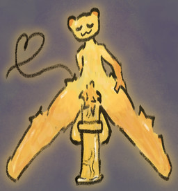 animal_genitalia animal_penis anthro equine_genitalia equine_penis eyes_closed genitals glowing hand_on_leg hand_on_thigh male penis solo thick_thighs vein veiny_penis goblover69 rain_world videocult lantern_mouse_(rain_world) hi_res