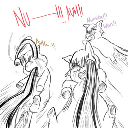 attack balls blood bodily_fluids color_coded_text crying death dialogue dying eye_injury feces feral genitals gore grotesque_death group impalement killing male motion_lines pain plant pooping scared snot tears tentacles text trio vines young young_feral young_male yellowcottoncandy030 fluffy_pony elemental_creature flora_fauna fluffy_pony_(species) mammal 1:1 2025 broken_english digital_media_(artwork) english_text hi_res partially_colored