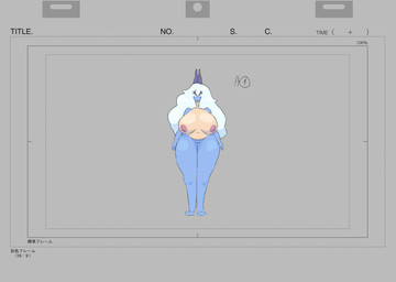 anthro areola belly big_breasts blue_body bottomless breasts clothed clothing curvy_figure female gesture grey_background hair hand_gesture horn huge_breasts long_hair looking_at_viewer nude simple_background sky solo swimwear thick_thighs v_sign wide_hips anselme mythology sangerla_(anselme) dragon mythological_creature mythological_scalie reptile scalie 2026 2d_animation animated digital_drawing_(artwork) digital_media_(artwork) frame_by_frame hi_res