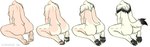 anthro butt feet female foot_fetish fur fur_growth growth hindpaw human_to_anthro mid_transformation nude paws raised_tail rear_view simple_background solo species_transformation tail tail_growth transformation white_body white_fur wereren mythology canid canine canis human humanoid mammal mythological_canine mythological_creature werecanid werecanine werecreature werewolf wolf hi_res