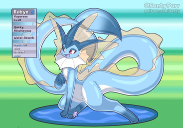 big_tail blue_body glistening glistening_body gloves_(marking) leg_markings looking_at_viewer male markings open_mouth socks_(marking) solo tail text translucent translucent_body white_body yellow_body sentypurr nintendo pokemon robyn_(sentypurr) eeveelution generation_1_pokemon pokemon_(species) vaporeon 2026 digital_drawing_(artwork) digital_media_(artwork) english_description english_text hi_res