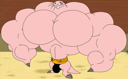 3_toes anthro anthrofied barefoot biceps big_moobs big_muscles big_pecs biped black_clothing black_eyes black_speedo black_swimwear buckteeth bulge claws clothed clothing eyebrows feet finger_claws floating_eyebrows glance hairless huge_moobs huge_muscles huge_pecs hyper hyper_biceps hyper_moobs hyper_muscles hyper_pecs looking_at_viewer male moobs muscular muscular_anthro muscular_male paws pecs pink_body pink_skin pose raised_eyebrow ribs small_hands small_head smile smiling_at_viewer solo speedo standing swimwear tail teeth thick_arms thick_tail toe_claws toes top_heavy topless topless_anthro topless_male trapezius vein veiny_muscles wish-granter disney kim_possible rufus_(kim_possible) mammal naked_mole-rat rodent 2025 colored detailed digital_drawing_(artwork) digital_media_(artwork) flat_colors hi_res pinup