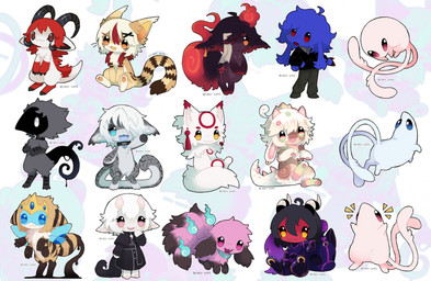 2_horns 2_tails 4_arms 4_horns 5_tails :3 abstract_background ambiguous_anthro ambiguous_feral ambiguous_gender anthro biped black_claws black_clothing black_collar black_face black_hair black_horn black_robe black_sclera black_scutes black_shirt black_suit black_tail black_topwear blonde_hair blue_body blue_collar blue_eyes blue_fur blue_gem blue_hair blue_tongue bottomwear bovid_horn brown_body brown_fur brown_hands brown_tail_tip caprine_horn chibi claws clothed clothed_anthro clothing collar countershade_tail countershade_torso countershading crown daww dipstick_ears dipstick_tail ear_markings ear_piercing ear_ring eyewear facial_markings feet feral food forehead_markings fruit fully_clothed fully_clothed_anthro fur gem gloves_(marking) goat_horn goggles green_bottomwear green_clothing green_eyes green_feet green_pants grey_body grey_fur grey_tail group hair handpaw head_markings head_tuft headgear highlights_(coloring) hindpaw horn horseshoe latex latex_clothing latex_skinsuit leg_markings male male_anthro markings mouth_closed mouth_piercing multi_arm multi_horn multi_limb multi_tail multicolored_body multicolored_ears multicolored_eyes multicolored_fur multicolored_tail neck_tuft noseless open_mouth open_smile orange_body orange_eyes orange_fur orange_inner_ear orange_pawpads pants pawpads paws piercing pink_body pink_eyes pink_fur pink_horn pink_inner_ear pink_pawpads pink_spikes plant priest_robes purple_body purple_fur raised_hand red_body red_ear_tips red_eyes red_hair red_hands red_highlights red_markings red_skin red_tail ring_piercing robe scutes shirt short_hair skinsuit smile socks_(marking) spiked_tail spikes spikes_(anatomy) standing strawberry striped_horn striped_markings striped_tail stripes suit tail tail_markings tan_body tan_ears tan_feet tan_fur tan_hair tan_hands text tiara tight_clothing tongue topwear tuft two_tone_body two_tone_fur white_body white_countershading white_eyes white_fur white_hair white_tail yellow_body yellow_eyes yellow_fur jejejunum arthropod avian bee bovid canid canine caprine demon felid fox goat hymenopteran imp insect mammal pantherine snow_leopard unknown_species 2025 artist_name dated digital_drawing_(artwork) digital_media_(artwork) hi_res shaded