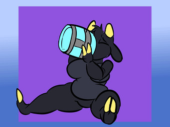 anthro belly belly_inflation bodily_fluids breast_expansion breasts chug_jug expansion female inflation lactating slurp_expansion solo lewd_juice epic_games fortnite honeypop bovid caprine goat mammal 4:3 animated hi_res