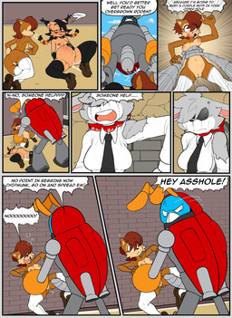 antennae_(anatomy) anthro big_butt big_penis black_body black_clothing black_fur black_hair black_legwear black_thigh_highs blood blue_body blush bodily_fluids breasts brown_body brown_clothing brown_footwear brown_fur brown_hair brown_shoes butt clothed clothed_anthro clothed_female clothing crossgender cum cum_from_vagina cum_in_vagina cum_inflation cum_inside dialogue explicitly_stated_nonconsent female footwear forced fur genital_fluids genitals grey_body grey_fur group hair inflation larger_anthro larger_male legwear machine male male/female mtf_crossgender multicolored_body multicolored_fur nipples penis profanity rape red_body restrained running scared sex shoes size_difference smaller_anthro smaller_female speech_bubble spread_legs spreading text thigh_highs torn_clothing two_tone_body two_tone_fur vulva white_body white_clothing white_fur white_legwear white_thigh_highs yellow_body justtaylor archie_comics sega sonic_the_hedgehog_(archie) sonic_the_hedgehog_(comics) sonic_the_hedgehog_(series) fan_character feels_the_rabbit nicole_the_lynx sally_acorn badnik chipmunk felid feline ground_squirrel lagomorph leporid lynx mammal motobug rabbit robot rodent sciurid 2025 absurd_res comic english_text hi_res