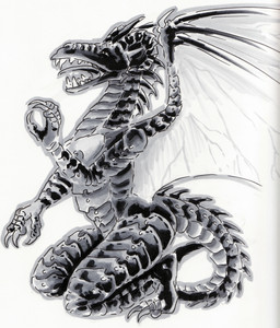anthro areola breasts claws curved_horn dragon_tail dragon_wings female horn membrane_(anatomy) membranous_wings nipples non-mammal_breasts non-mammal_nipples nude nude_anthro nude_female open_mouth scale_plates scales simple_background small_breasts solo tail teeth ventral_scales wings heather_bruton mythology zeriah_(bahumot) dragon mythological_creature mythological_scalie scalie 2012 hi_res monochrome
