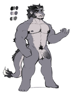 abs anthro armpit_hair beard biceps black_hair body_hair chest_hair crotch_tuft facial_hair feet foreskin genitals gradient_penis grey_body grey_tail hair looking_at_viewer male male_anthro muscular muscular_anthro muscular_arms muscular_male mustache nipples nude nude_anthro nude_male partially_retracted_foreskin pecs penis simple_background solo standing tail triceps tuft vein veiny_penis white_background white_hair noofs mythology gale_(noofs) dragon mythological_creature mythological_scalie scalie hi_res source_request unavailable_at_source