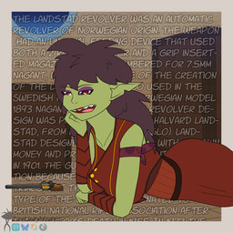 armband armor auburn_hair belt bored bracers clothing coat corset crate date date_pov dialogue distracted eyeshadow female floor gem green_body green_skin gun hair handgun head_on_hand lingerie lipstick long_hair looking_away lying makeup messy_hair night no_shading on_front on_ground open_mouth pirate pirate_outfit pointy_ears prick_ears purple_eyeshadow ranged_weapon red_clothing red_eyes red_lipstick red_topwear revolver sharp_teeth ship solo tailcoat teeth topwear vehicle watercraft weapon wood wood_floor zaraunitymasters sigrid_(zaraunitymasters) 1:1 hi_res