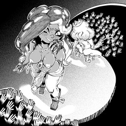 areola big_areola big_breasts big_nipples big_penis bodily_fluids breasts butt clothed clothing concert crossgender cum duo_focus ejaculation erection ftg_crossgender fti_crossgender genital_fluids genitals group gynomorph huge_penis intersex nipples penis squats box_chan nintendo splatoon marina_(splatoon) pearl_(splatoon) aquatic cephalopod humanoid inkling mollusk octarian octoling 1:1 2025 greyscale hi_res monochrome