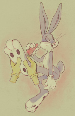 anthro buckteeth carrot clothing disembodied_hand feet food foot_focus foot_rub fur gloves grey_body grey_fur half-closed_eyes handwear male narrowed_eyes plant smile solo teeth toony vegetable whiskers lanolin04 looney_tunes warner_brothers bugs_bunny lagomorph mammal hi_res
