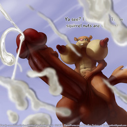 abs anthro asking balls bodily_fluids breasts cum cum_on_glass cum_on_viewer cumshot describing_ball_type describing_balls describing_genitalia describing_genitalia_type describing_self dialogue ejaculation erect_nipples genital_fluids genitals glass gynomorph humanoid_genitalia humanoid_penis hyper intersex looking_at_viewer low-angle_view nipples out_of_focus penis question questioning_tone sky solo species_in_dialogue text vein veiny_penis yes-no_question smudge_proof nickelodeon spongebob_squarepants sandy_cheeks eastern_grey_squirrel grey_squirrel mammal rodent sciurid tree_squirrel 1:1 english_text hi_res url