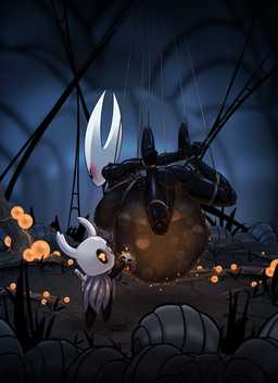 ambiguous_gender bdsm belly big_belly blush bondage bound breeding_slave corruption duo female genitals glowing_womb holidays hyper hyper_pregnancy pregnant questionable_consent suspension translucent translucent_body vulva papa_soul halloween hollow_knight_(franchise) team_cherry hornet_(hollow_knight) the_infection_(hollow_knight) the_knight_(hollow_knight) arthropod infected_(species) vessel_(species) digital_media_(artwork) hi_res incest_(lore) sibling_(lore)