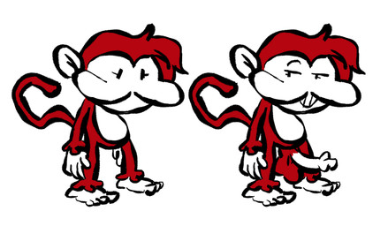 ambiguous_gender anthro balls bedroom_eyes erection genitals narrowed_eyes penis seductive simple_background solo hhbrother truesona_(hhbrother) ukiki haplorhine mammal monkey primate hi_res model_sheet sketch