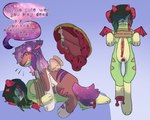 2_penises animal_genitalia animal_penis back_wings bat_wings bdsm blood bodily_fluids bondage bound brown_body brown_fur canine_genitalia canine_penis corpse cosmic_hair cum cum_inside death ejaculation erection ethereal_hair female feral fur genital_fluids genitals gore green_body green_fur hair horn jewelry male male/female membrane_(anatomy) membranous_wings missing_leg multi_genitalia multi_penis necklace necrophilia nude penetration penis restraints rope rope_bondage sex sparklefur speech_bubble tail teeth text wings wound_fucking sand_chomper english_text