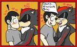 2_panel_comic anthro blush bodily_fluids clothed clothing duo eyelids fully_clothed hand_on_neck heart_symbol human_on_anthro imminent_sex interspecies kiss_on_lips kissing lips making_out male male/male rubbing saliva saliva_on_tongue seductive smooth_skin surprise sweat dustymiller nice_cock_bro sega sonic_the_hedgehog_(series) shadow_the_hedgehog eulipotyphlan hedgehog human mammal comic digital_media_(artwork) meme