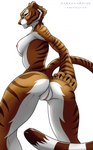 anthro breasts butt female genitals nude pussy solo dark_guardian_corporation dreamworks kung_fu_panda master_tigress felid mammal pantherine tiger hi_res