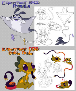 2_toes 3_fingers ambiguous_gender antennae_(anatomy) big_eyes blue_eyes bodily_fluids claws cord cord_tail cord_tongue crying dipstick_antennae dotted_background duo feet finger_claws fingers flying green_body grey_body key keychain long_tail multicolored_antennae open_mouth open_smile pattern_background pawpads purple_eyes question_mark simple_background sitting slime smile tail tears text toes unusual_anatomy unusual_tail white_pawpads angoraram disney lilo_and_stitch cable_dude_(angoraram) fan_character franklin_(angoraram) alien experiment_(lilo_and_stitch) 2025 character_name digital_drawing_(artwork) digital_media_(artwork) english_text hi_res sketch_page