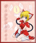 alternate_species blonde_hair blue_eyes bottomwear breasts clothing cord female hair humanoidized kneeling skirt small_breasts solo tail tzunsade medabots peppercat_(medabots) animal_humanoid cat_humanoid felid felid_humanoid feline feline_humanoid humanoid mammal mammal_humanoid peppercat 2009 5:6