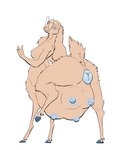 animal_genitalia animal_pussy anus areola blue_areola blue_nipples blue_pussy breasts breasts_and_teats canine_genitalia canine_pussy eyewear eyewear_only female fingers floppy_ears fur genitals glasses glasses_only hooves multi_breast nipples nude pregnant pregnant_female pregnant_taur pussy quadruped raised_tail simple_background solo tail tail_anus tan_body tan_fur teats wearing_glasses white_background causationcorrelation gertrude_vick bovid canid canine canis caprine domestic_dog goat hybrid lagomorph leporid mammal rabbit taur hi_res
