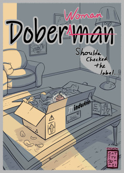 border dialogue grey_border inside not_furry potion_bottle simple_coloring text transformation zero_pictured circumjacentity comic cover cover_art cover_page english_text flat_colors hi_res shaded signature