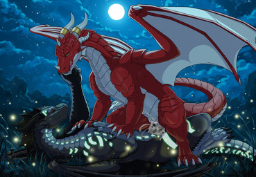 bedroom_eyes bodily_fluids cowgirl_position cum cum_in_vagina cum_inside duo erection feet female feral feral_on_feral feral_penetrated feral_penetrating feral_penetrating_feral from_front_position genital_fluids genitals hand_on_chin horn licking licking_lips licking_own_lips looking_at_another lying male male/female narrowed_eyes night on_back on_bottom on_top outside paws penetration penile penile_penetration penis quadruped scales seductive sex sky smile spread_wings tail tongue tongue_out vaginal vaginal_penetration vulva wings darkforestt dirty.paws mythology wings_of_fire freezingtide honestrasza dragon mythological_creature mythological_scalie scalie seawing_(wof) digital_drawing_(artwork) digital_media_(artwork) hi_res