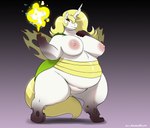 anthro anthrofied areola belly breasts female hair horn nipples nude open_mouth overweight overweight_anthro overweight_female simple_background solo wings gillpanda hasbro my_little_pony mythology aurora_industry fan_character equid equine mammal mythological_creature mythological_equine unicorn 2017 digital_media_(artwork)