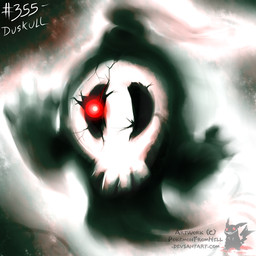 ambiguous_gender bone cracked looking_at_viewer nightmare_fuel not_furry red_eyes skull solo text pokemonfromhell nintendo pokemon duskull generation_3_pokemon ghost pokemon_(species) spirit 1:1 english_text source_request url