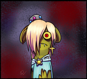 amethyst_(gem) anthro bangs black_border blonde_hair blood blood_on_crown blood_on_dress bodily_fluids border clothed clothed_anthro clothed_female clothing crown dress ear_piercing ears_down female female_anthro frowning_at_viewer fur gem green_body green_fur green_skin hair hair_over_eye headgear light long_ears long_hair looking_at_viewer messy_hair multicolored_body noseless piercing pivoted_ears pupils red_background red_eyes sapphire_(gem) sharp_teeth simple_background slit_pupils solo star_ear_piercing teeth torn_clothing torn_dress two_tone_body yellow_sclera insert-thenewbl-here attack_of_the_killer_rabbids_from_outer_space mario_bros mario_plus_rabbids_sparks_of_hope nintendo raving_rabbids rayman_(series) ubisoft rabbid_rosalina killer_freak lagomorph mammal rabbid 2024 colored crossover digital_drawing_(artwork) digital_media_(artwork) english_description half-length_portrait hi_res lighting portrait shaded signature