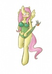 anthro anthrofied blue_eyes blush breasts camisole clothing cutie_mark feathered_wings feathers female green_hair hair lingerie nightgown panties pink_hair simple_background solo tail translucent translucent_clothing underwear wardrobe_malfunction white_background wings yellow_body yellow_feathers cheese-u friendship_is_magic hasbro my_little_pony mythology fluttershy_(mlp) american_robin avian bird equid equine mammal mythological_creature mythological_equine oscine passerine pegasus robin_(bird) thrush_(bird) true_thrush