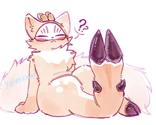 big_tail brown_body brown_fur cheek_tuft chest_tuft cloven_hooves curious facial_tuft feet fluffy fluffy_tail foot_fetish foot_focus fur fur_markings hoof_fetish hoof_focus hooves horn inner_ear_fluff markings mask multicolored_body multicolored_fur paws presenting simple_background sitting tail tuft two_tone_body two_tone_fur white_body white_fur yumyoru asian_mythology chinese_mythology dongbeiyujie east_asian_mythology fabulous_beasts fenz_(studio) mythology sibuxiang_the_deer_(fabulous_beasts) deer mammal 5:4 colored hi_res