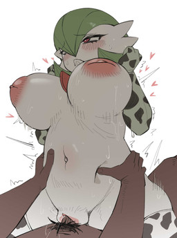 anthro areola big_breasts blush blush_lines bodily_fluids bouncing_breasts breasts brown_body brown_skin clitoris cowgirl_position dark_body dark_skin duo ejaculation female female_humanoid from_front_position genital_fluids genitals green_hair hair heart_symbol human_on_humanoid human_penetrating human_penetrating_humanoid humanoid_penetrated interspecies inverted_nipples male male/female male_human navel nipples non-mammal_nipples on_bottom on_top penetration penile penile_penetration penis_in_vagina pink_areola pink_nipples pokephilia pubes puffy_areola red_eyes sex shaking simple_background sweat tears tears_of_pleasure tremble_spikes trembling vaginal vaginal_fluids vaginal_penetration vaginal_squirting vaginal_squirting_while_penetrated vulva white_background white_body jingzhou14848 nintendo pokemon gardevoir generation_3_pokemon human humanoid mammal pokemon_(species) hi_res