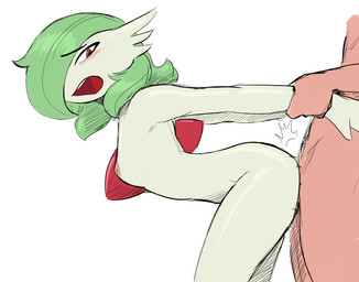 ambiguous_penetration arm_grab arm_pull bent_over blush breasts duo faceless_character faceless_human faceless_male female female_on_human female_penetrated from_behind_position green_hair hair human_on_humanoid human_penetrating human_penetrating_humanoid humanoid_penetrated interspecies male male/female male_on_humanoid male_penetrating male_penetrating_female nipples not_furry nude one_eye_obstructed open_mouth penetration pokephilia red_eyes sex simple_background standing standing_sex white_background the-minuscule-task cc-by-nc creative_commons nintendo pokemon gardevoir generation_3_pokemon human humanoid mammal pokemon_(species) 2020 digital_media_(artwork) hi_res