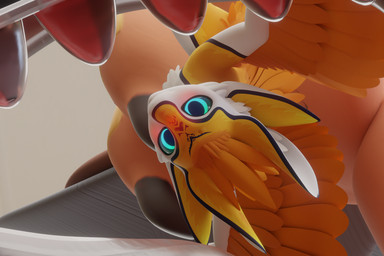 4_ears anthro claws duo extreme_size_difference feathered_wings feathers fur imminent_vore male micro multi_ear open_mouth size_difference spiri'vali tail teeth tongue tongue_out vore white_body white_feathers winged_arms wings kaanavali feldi avali avian 3:2 3d_(artwork) blender_(artwork) blender_cycles_(artwork) digital_media_(artwork) hi_res