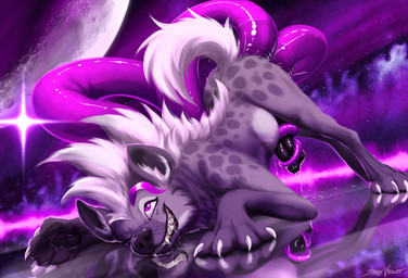 anal anal_penetration animal_genitalia bodily_fluids claws feet female feral feral_penetrated front_view fur genitals hair markings penetration pseudo-penis saliva sex smile solo spots spotted_body spotted_fur tail teeth tentacle_in_ass tentacle_penetration tentacle_sex tentacles toes dark_violet dark_violet_(character) hyena mammal 2026 digital_drawing_(artwork) digital_media_(artwork) hi_res
