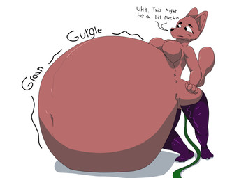 anthro belly belly_expansion big_belly blush blush_lines breasts clothing deep_navel enema expansion featureless_breasts female groan hose hose_in_butt hose_inflation huge_belly hyper hyper_belly hyper_inflation immobile inflation latex latex_clothing latex_legwear latex_thigh_highs legwear liquid_inflation mostly_nude navel object_in_ass simple_background solo standing tail talking_to_self thigh_highs thigh_highs_only water_inflation 6saw789 canid canine canis mammal wolf 2024 absurd_res digital_drawing_(artwork) digital_media_(artwork) hi_res shaded