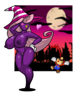 anime_nosebleed blood bodily_fluids breasts clothing crossgender dark duo female genitals gloves hair handwear hat headgear headwear heart_symbol lips male nipples nosebleed not_furry pink_hair purple_body shadow vulva white_clothing white_gloves white_handwear yellow_lips lordstevie mario_bros nintendo paper_mario mario vivian_(mario) ghost human humanoid mammal shadow_siren spirit 2010 digital_media_(artwork)