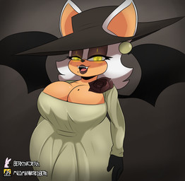 anthro bedroom_eyes big_breasts breasts cleavage clothed clothing cosplay dress female flower glowing glowing_eyes hat headgear headwear looking_at_viewer markings membrane_(anatomy) membranous_wings mole_(marking) narrowed_eyes plant rose_(flower) seductive solo sun_hat sundress wide_brim_hat wide_hips wings berkthejerk capcom resident_evil sega sonic_the_hedgehog_(series) alcina_dimitrescu rouge_the_bat bat bow_experiment_(resident_evil) cadou_host_(resident_evil) mammal vampire hi_res