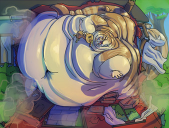 anthro arm_rolls back_rolls bad_end belly belly_expansion belly_exposed belly_inflation belly_overhang belly_rolls big_belly big_butt big_cheeks big_moobs big_tail bloated blob_body blobby blobified bodily_fluids building butt can't_reach chubby_cheeks deep_navel destroyed_building destruction detailed_background double_chin drooling eating expansion fat_rolls feeding feedism food gluttony growth house huge_belly huge_butt huge_moobs immobile inflation jiggling jiggling_belly macro male meat moobs morbidly_obese morbidly_obese_anthro morbidly_obese_male navel neck_rolls nude obese obese_anthro obese_male overfeeding overweight overweight_anthro overweight_male saliva slob solo stuck stuffing tail weight_gain nixx sharky_(wideshark) aquatic fish requiem_shark shark tiger_shark 2026 digital_media_(artwork) hi_res