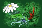 ambiguous_gender art_nouveau carnivorous_plant dangerous feral plant scorpio solo inccubusdracokaito elemental_creature flora_fauna hybrid monster unknown_species 3:2 digital_media_(artwork) sketch